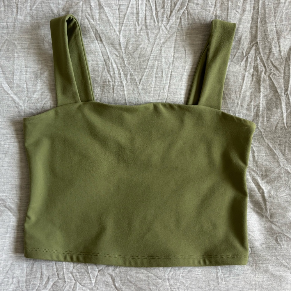 Abercrombie cropped square neck tank